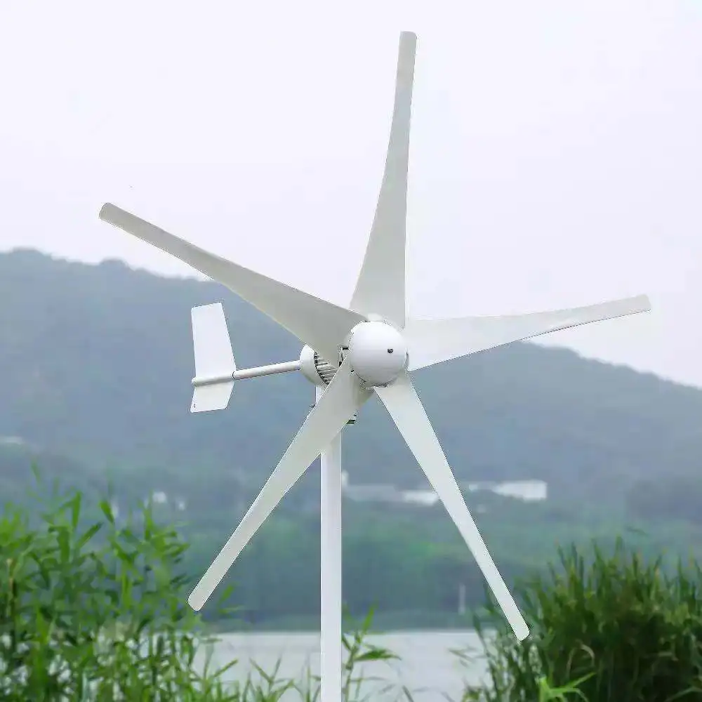 5000w 8kw Horizontal Wind Turbine Generator 12V 24V 48V Free Energy Magnetic Dynamo Strong Power Output For Home Off-grid System