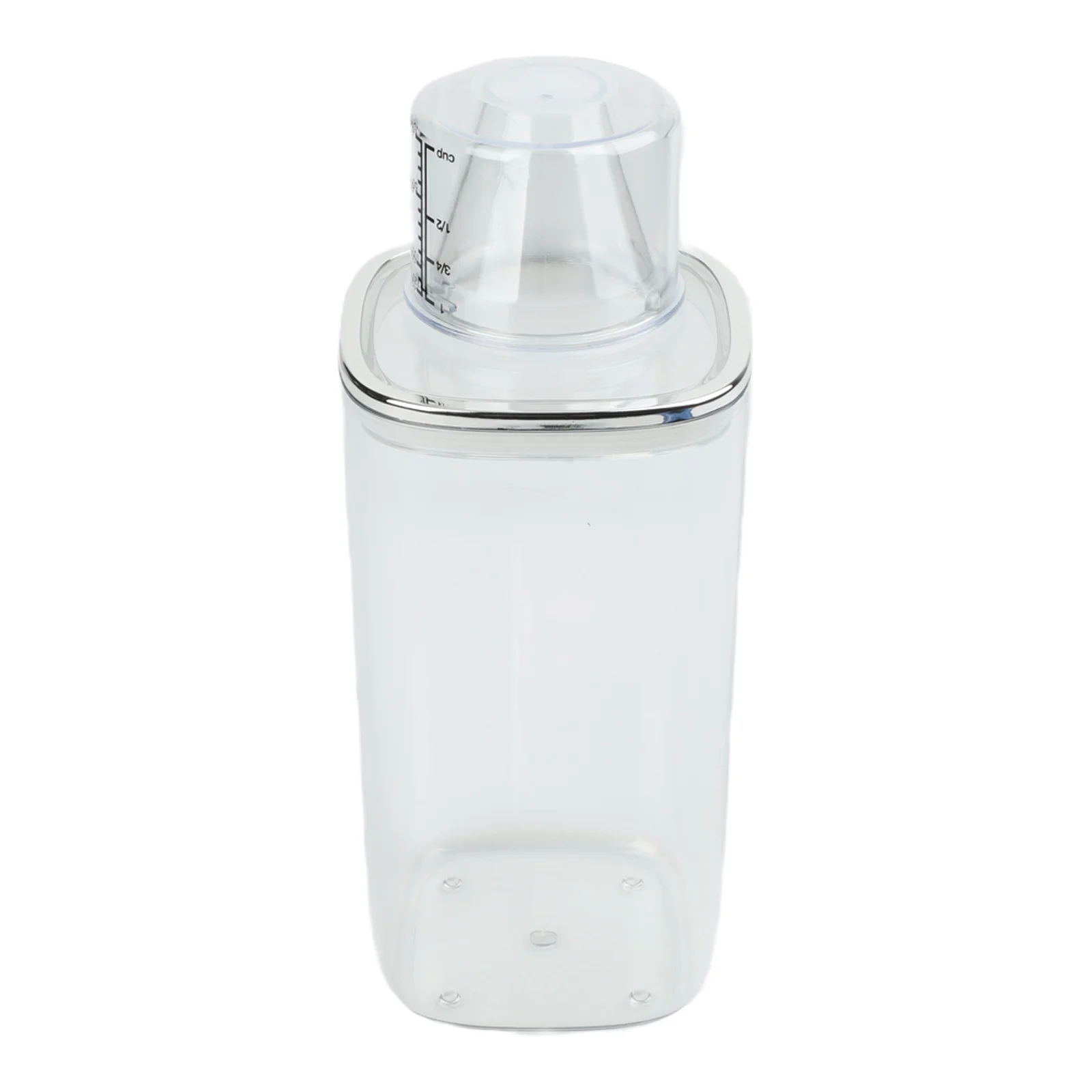 Sealed Laundry Detergent Can Transparent Graduated Storage Box For Washing Liquid Fabric Softener And Bleach Kitchen Organizer