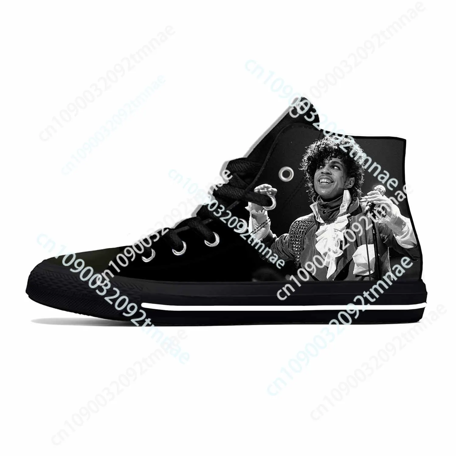 

Hot Summer Music Singer Prince Rogers Nelson Purple Rain Casual Shoes High Top Breathable Men Women Sneakers Latest Custom Shoes