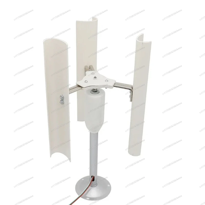 DIY Vertical Axis Wind Turbine Model 3-Phase Permanent Magnet Generator Windmill Toy with Night Light