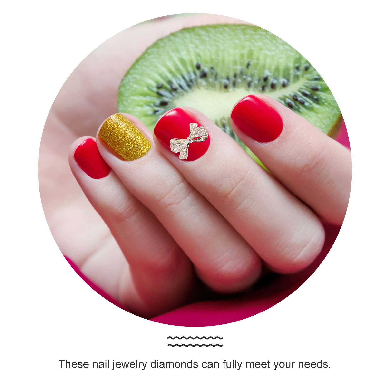 5 uds joyería de uñas diamantes de imitación Bowknot manicura DIY decoración de uñas cristales tachuelas para uso profesional en el hogar