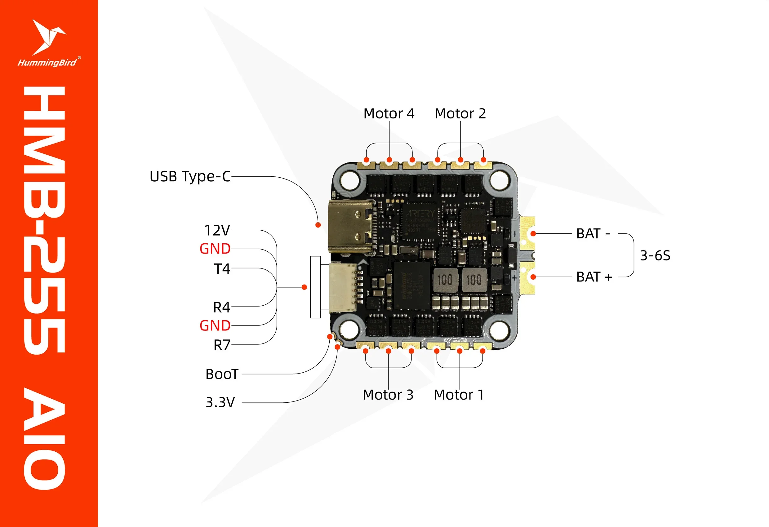 NewBeeDrone Hummingbird 255 50 - Betaflight Flight Controller incelemesi ve fiyatı