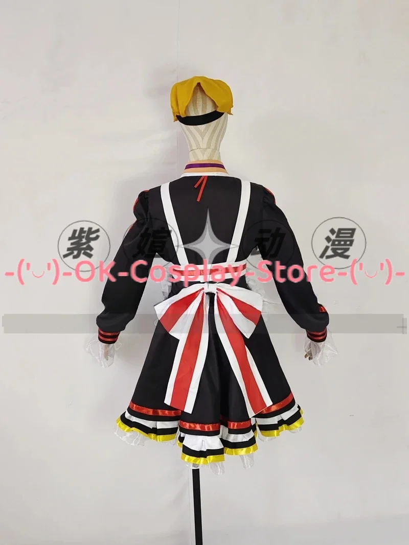 AIKIYO FUUKA Costume Cosplay Gioco Blu Archivio Cosplay Carino Vestito Da Partito Vestito Da Cameriera Uniformi di Carnevale di Halloween Su Misura