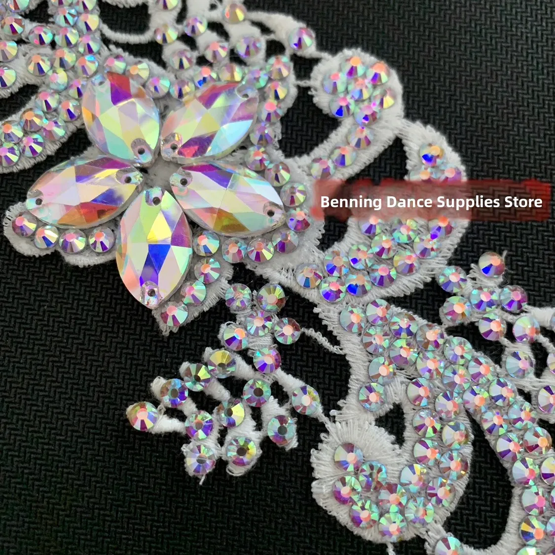 Bening Dance Supplies Store Latin Dance Performance Headwear Adult Simulated Austrian Diamond Cetition Hair Flower Modern ...
