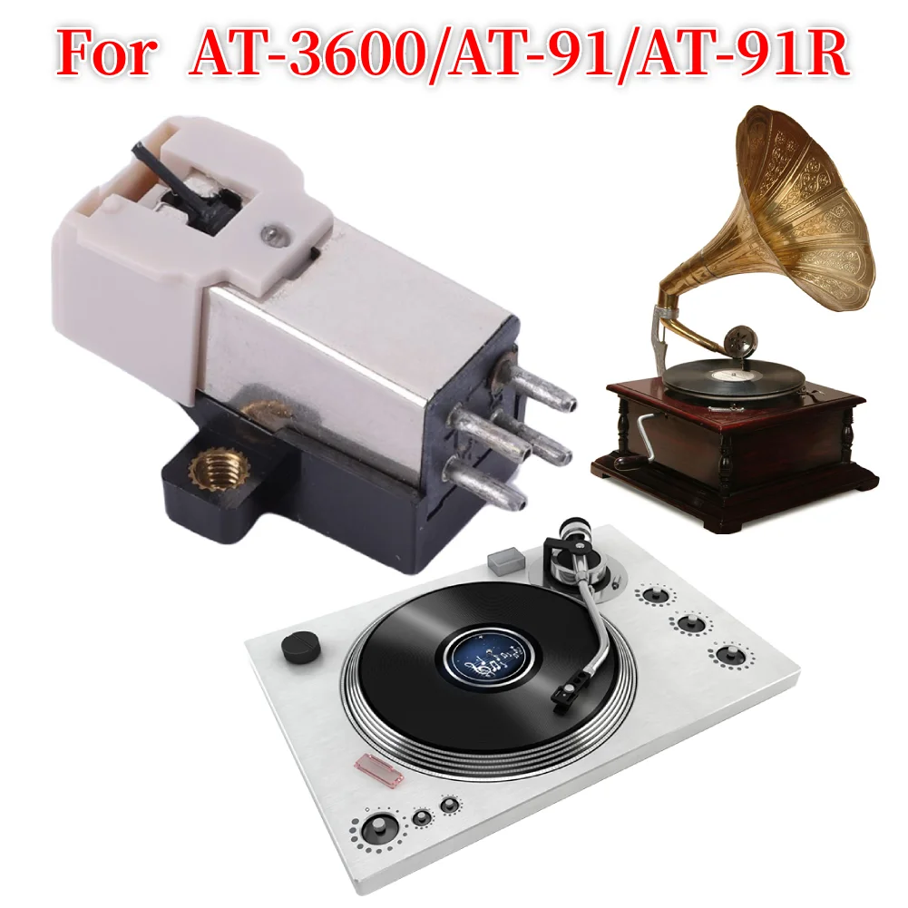 

Запасной картридж для проигрывателя AT-3600/AT-91/AT-91R, превосходное качество звука, магнитный картридж, стилус, фонографический картридж, MM-картридж