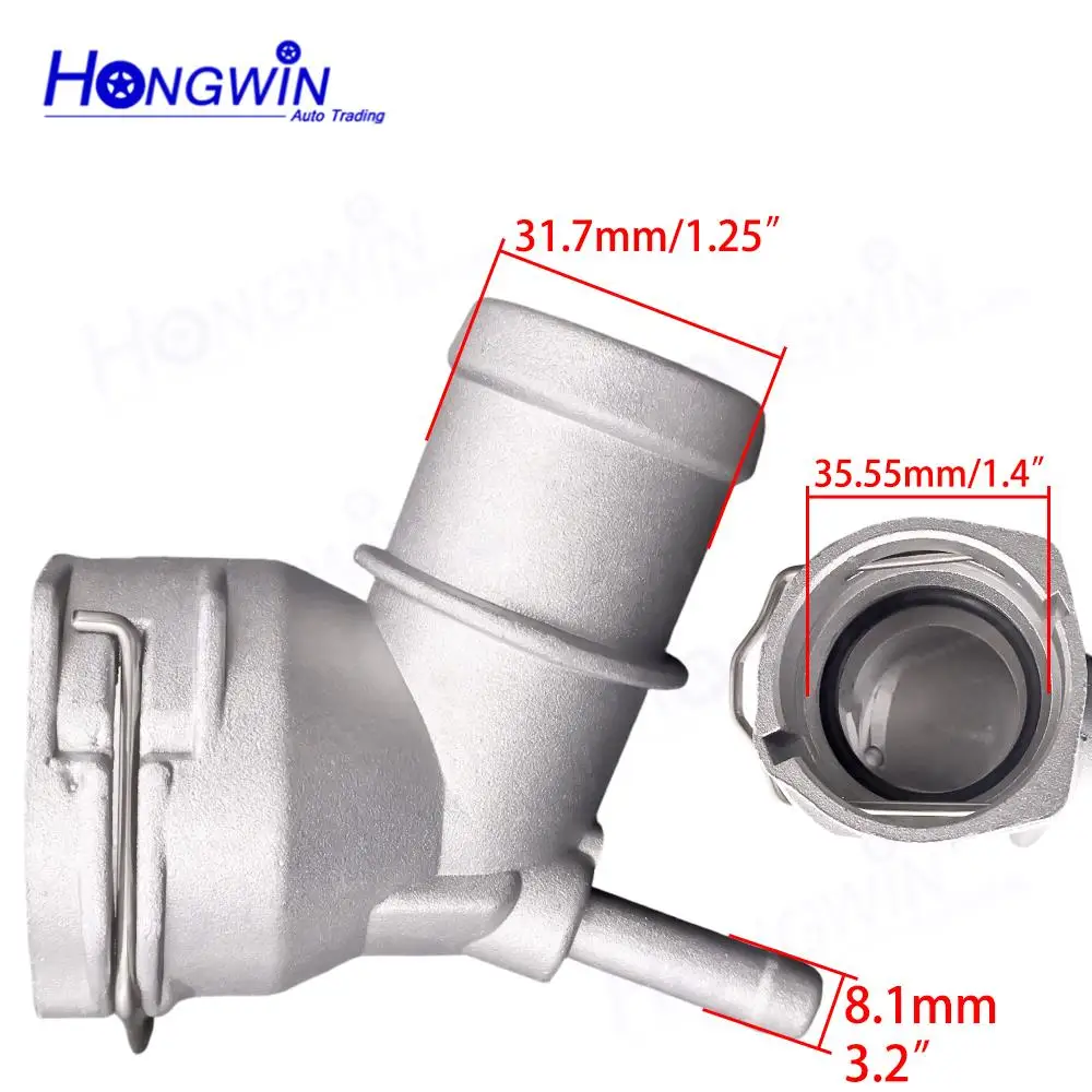 3C0122291 3C0122291A 3C0122291N 3C0122291C Radiator Coolant Hose Connector For Audi A3 TT VW Beetle CC Golf Tiguan Skoda Octavia