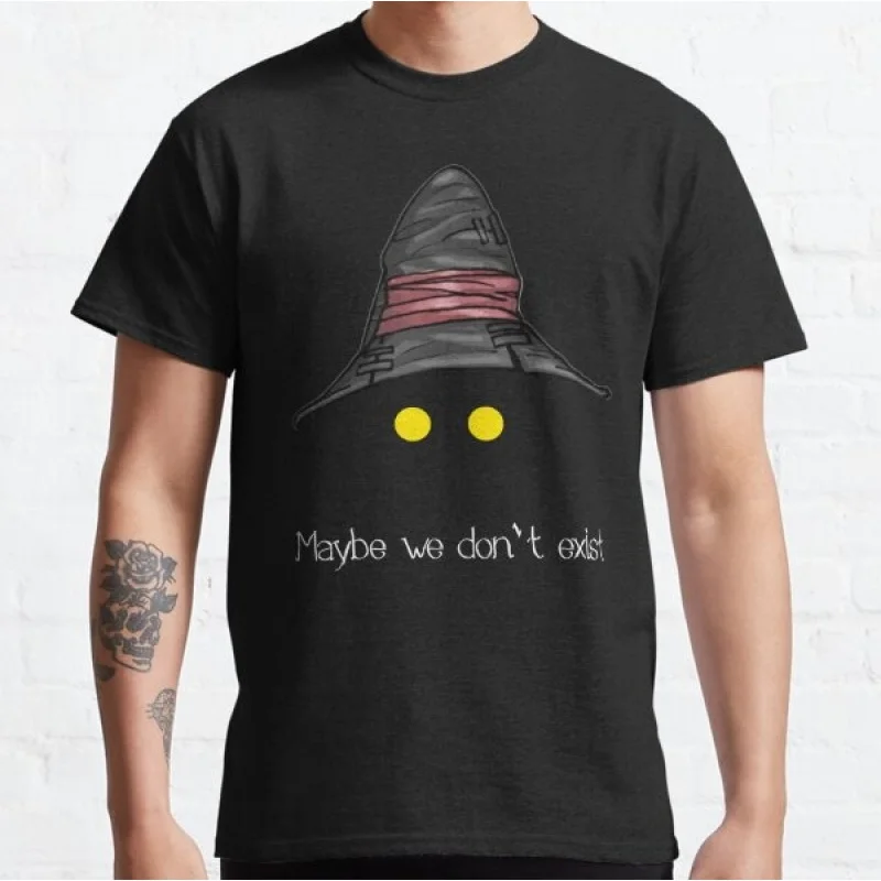 Final Fantasy IX (Vivi) Gift t shirt for RPG gamer 100% cotton printed tee Men's Short Sleeve Graphic Clothes All size tops