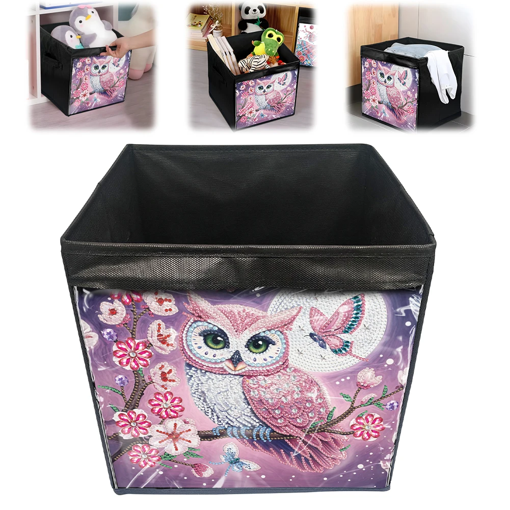 

Organizer Box Diamond Painting Kit Canvas Diamond Art Storage Box Diamond Painting Storage Container for Home and Office