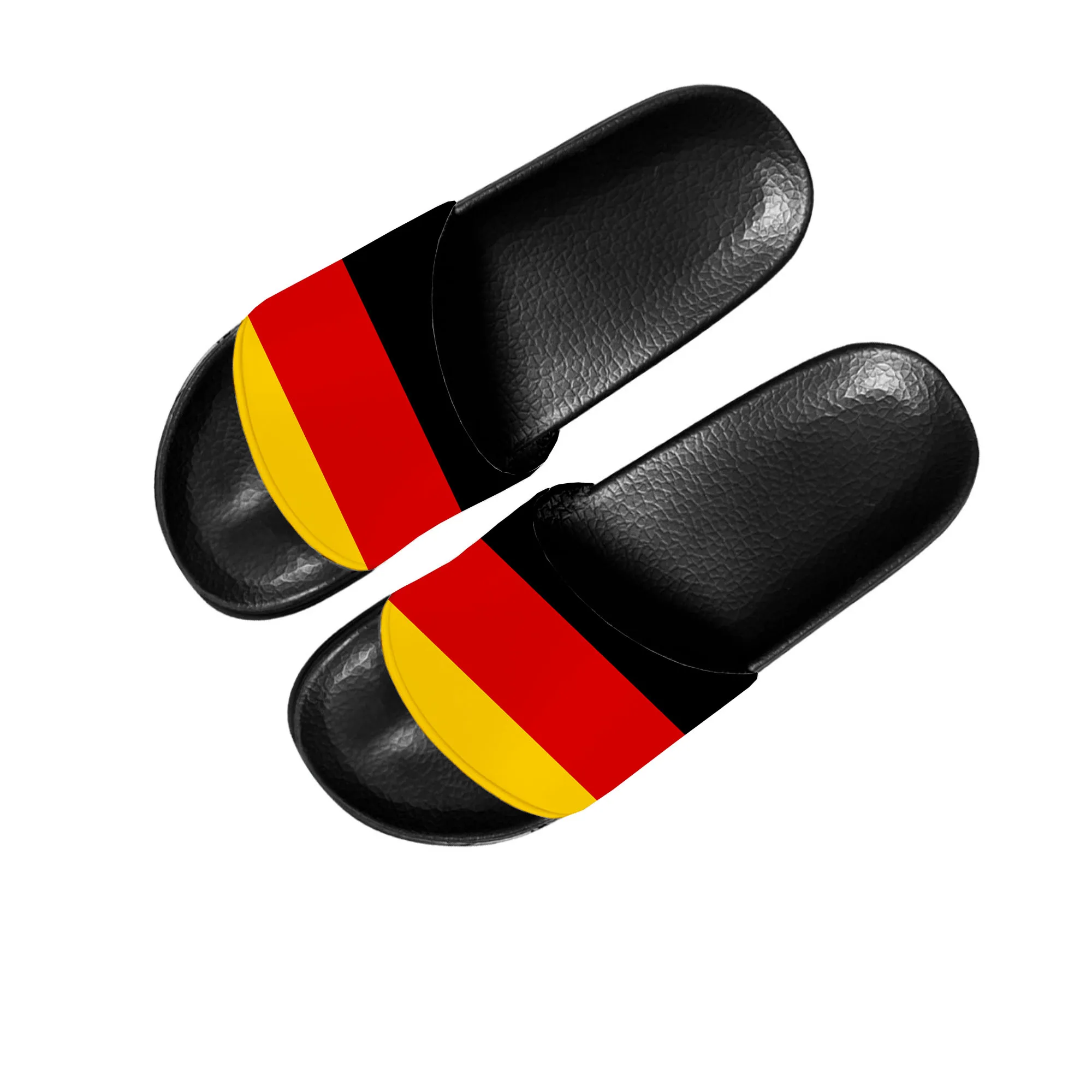 German Flag Slippers Home Water Shoes Men Women Teenagers Children Germany Bathroom Beach Pool Sandals Custom Summer Slipper