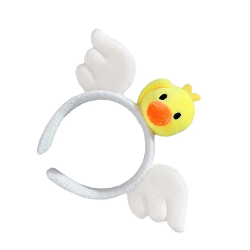 50JB Adorkable Duck Headpiece Proms Birthday Hairbands Headwear Cartoon Duck Cartoon Wing Hair Headpiece