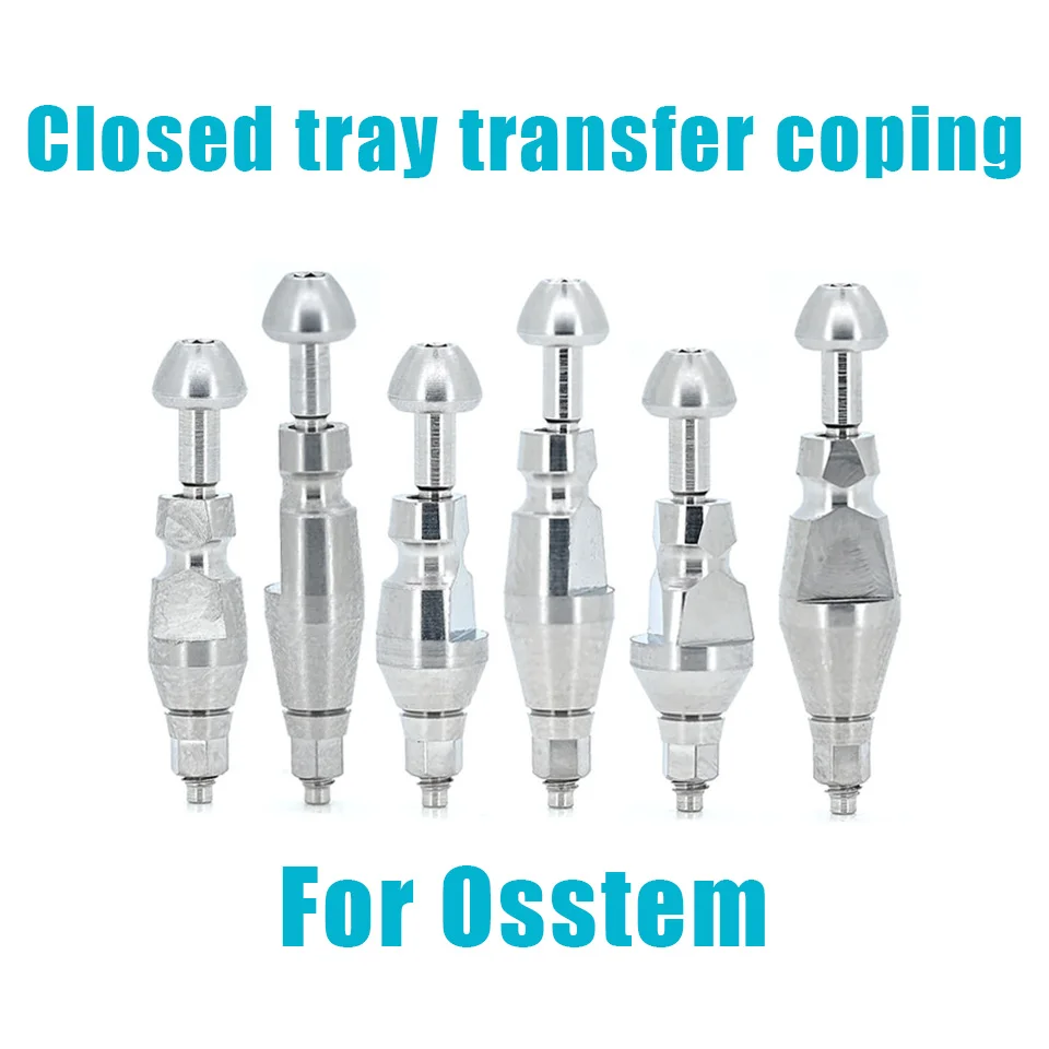 10Pcs Set Dental Closed Tray Transfer Coping Impression Fit Osstem System Prosthetic Lab Restorative Dentistry Supplies Tool Kit