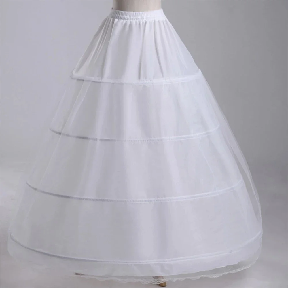 Wedding Petticoat 4 Crinoline Slip Underskirt Bridal Dress Hoop Vintage