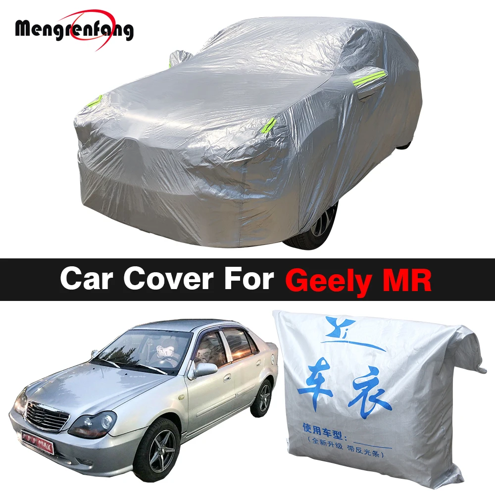 

Full Car Cover Outdoor Summer Anti-UV Sun Shade Winter Snow Rain Dust Resistant Cover For Geely Emgrand MR Meiri MR 303