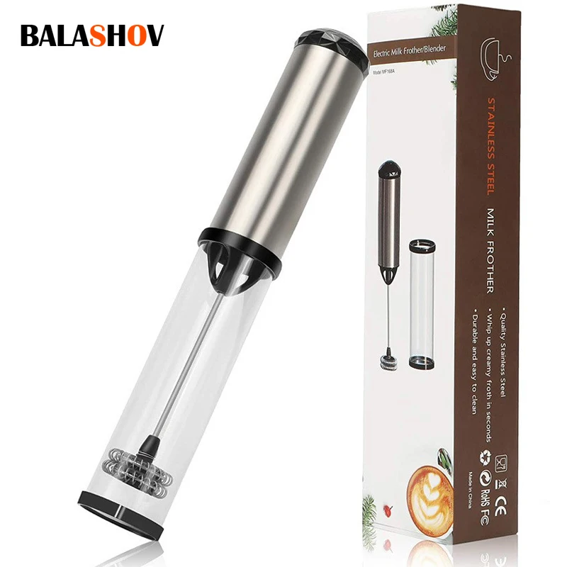 Handheld Electric Milk Frother Whisk Egg Beater  Coffee Blender Household Milk Shaker Mixer Whisk Tools  Kitchen Items