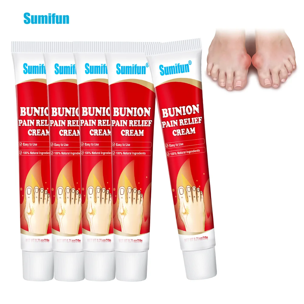 

1/5Pcs Sumifun Hot Sale Gout Cream Treat Bunion Thumb Valgus Pain Relief Ointment Arthritis Toe Finger Swelling Ache Plaster