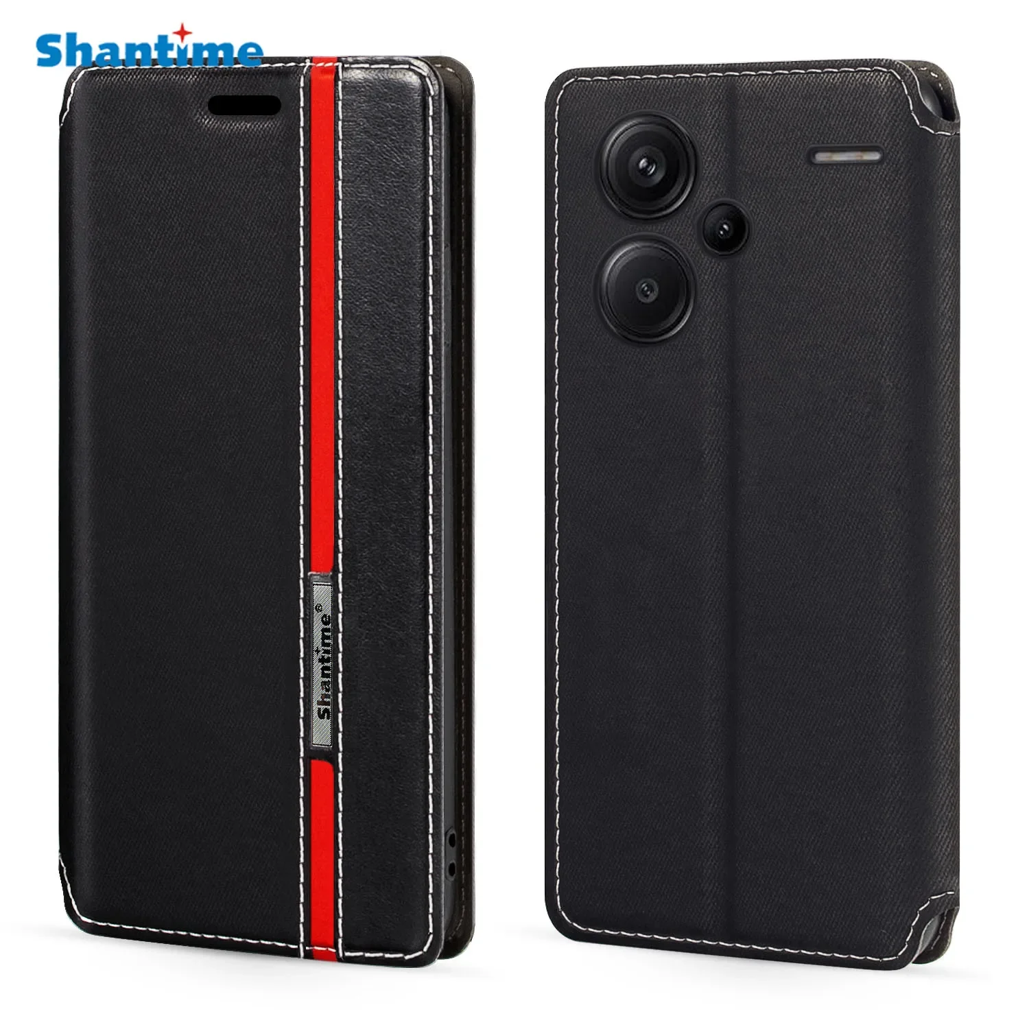 

For Xiaomi Redmi Note 13 Pro+ 5G Case Fashion Multicolor Magnetic Flip Case Cover with Card Holder For Redmi Note 13 Pro Plus 5G