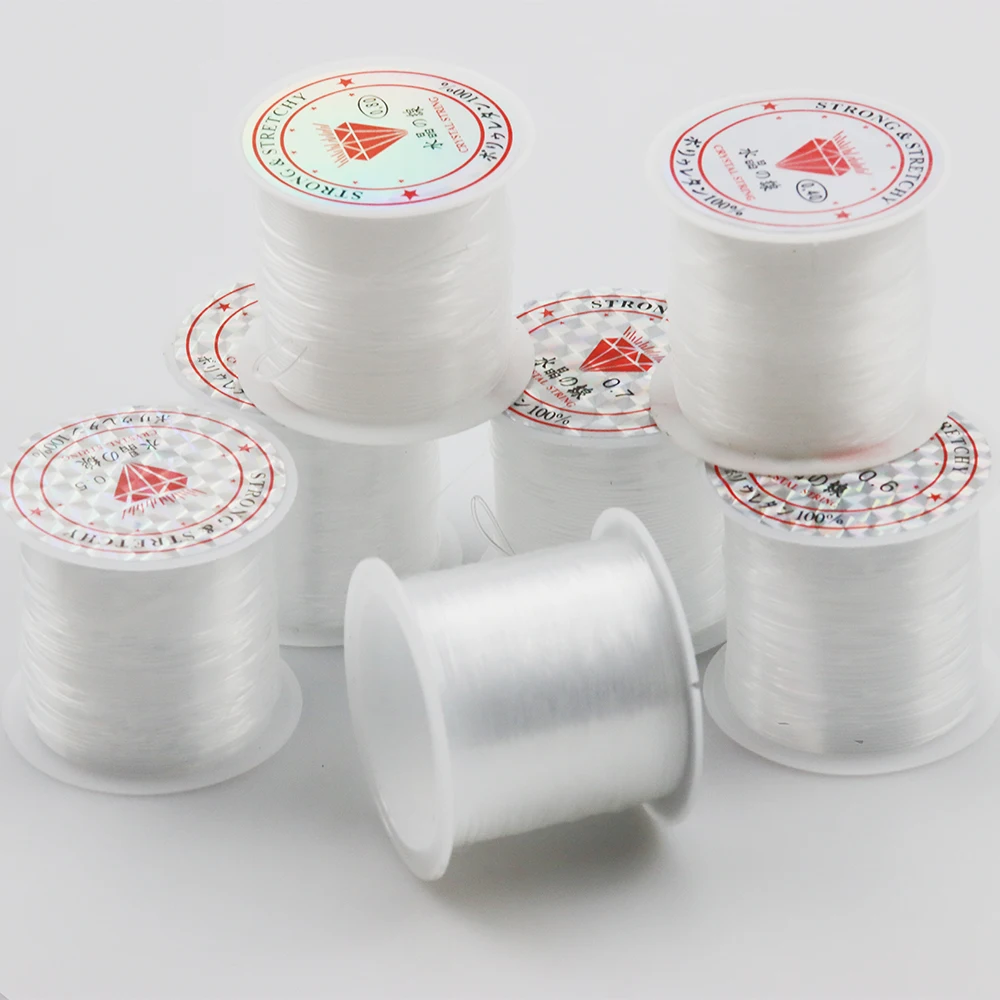 0.2mm-0.8mm Fishing Line Transparent Non Elastic Nylon Thread Beaded Thread for Jewelry Making DIY Jewelry Accessories