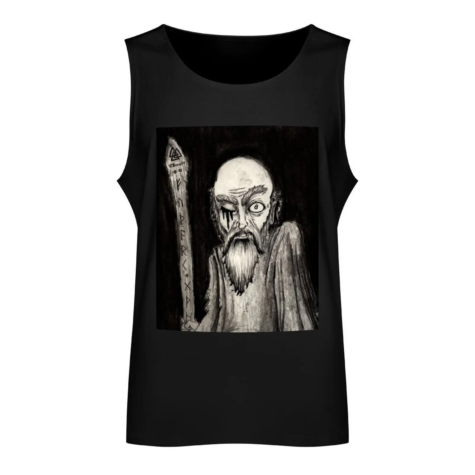 anna? auga? gamall ma?ur-one eyed old man Tank Top gym men t-shirts man sleeveless vests