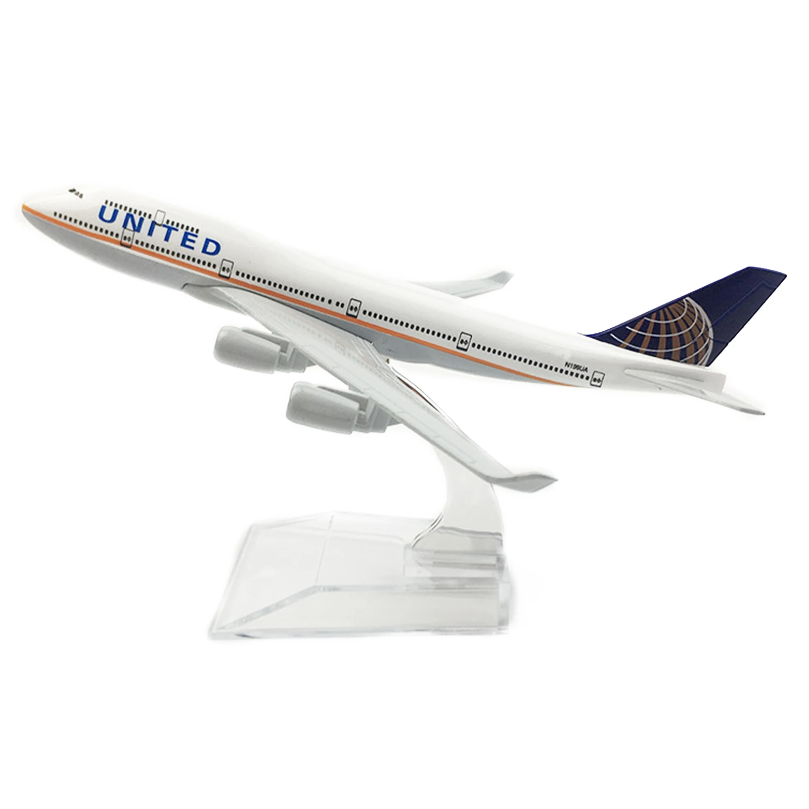 1 مجموعة 1/400 مقياس 16 سنتيمتر B747 نموذج اللعب طائرة 747 الخطوط الجوية المتحدة سبيكة معدنية طفل طائرة طائرة ث/حامل الاطفال هدية جمع