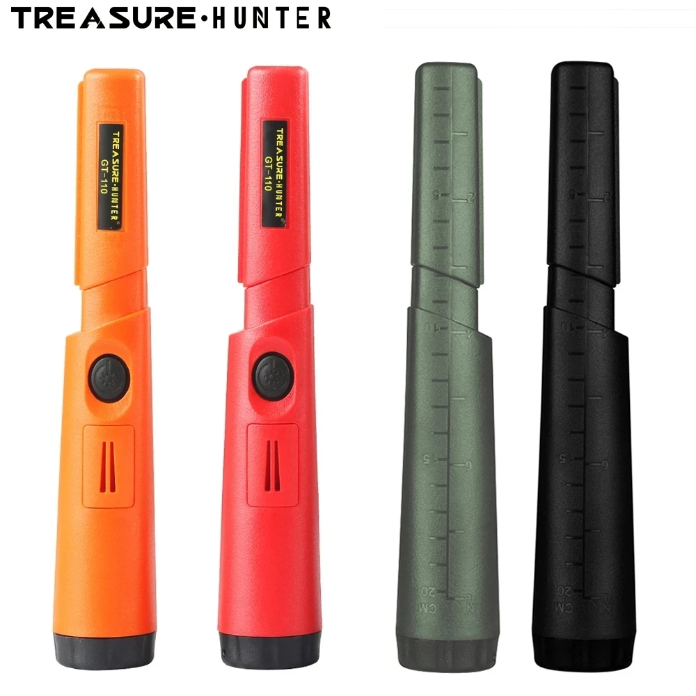 Treasure Hunter GT110 Handheld Metal Detector Pinpointer Pointer Probe Anti-scratch Pinpointing Waterproof 360 Degree Scan