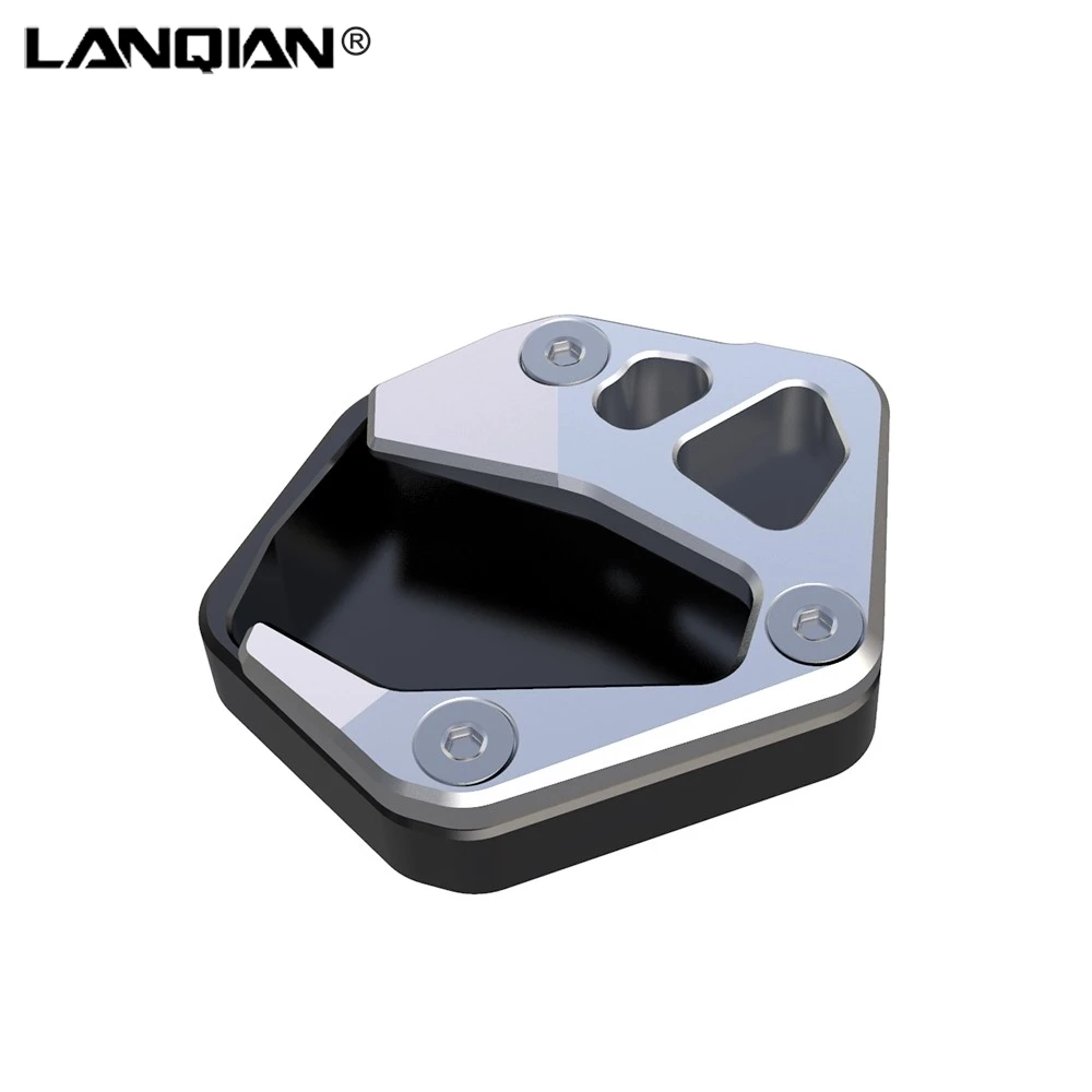 Motorcycle CNC Kickstand Extender Foot Side Stand Extension Foot Pad Support Plate For Moto Guzzi V100 Mandello S 2023-2024