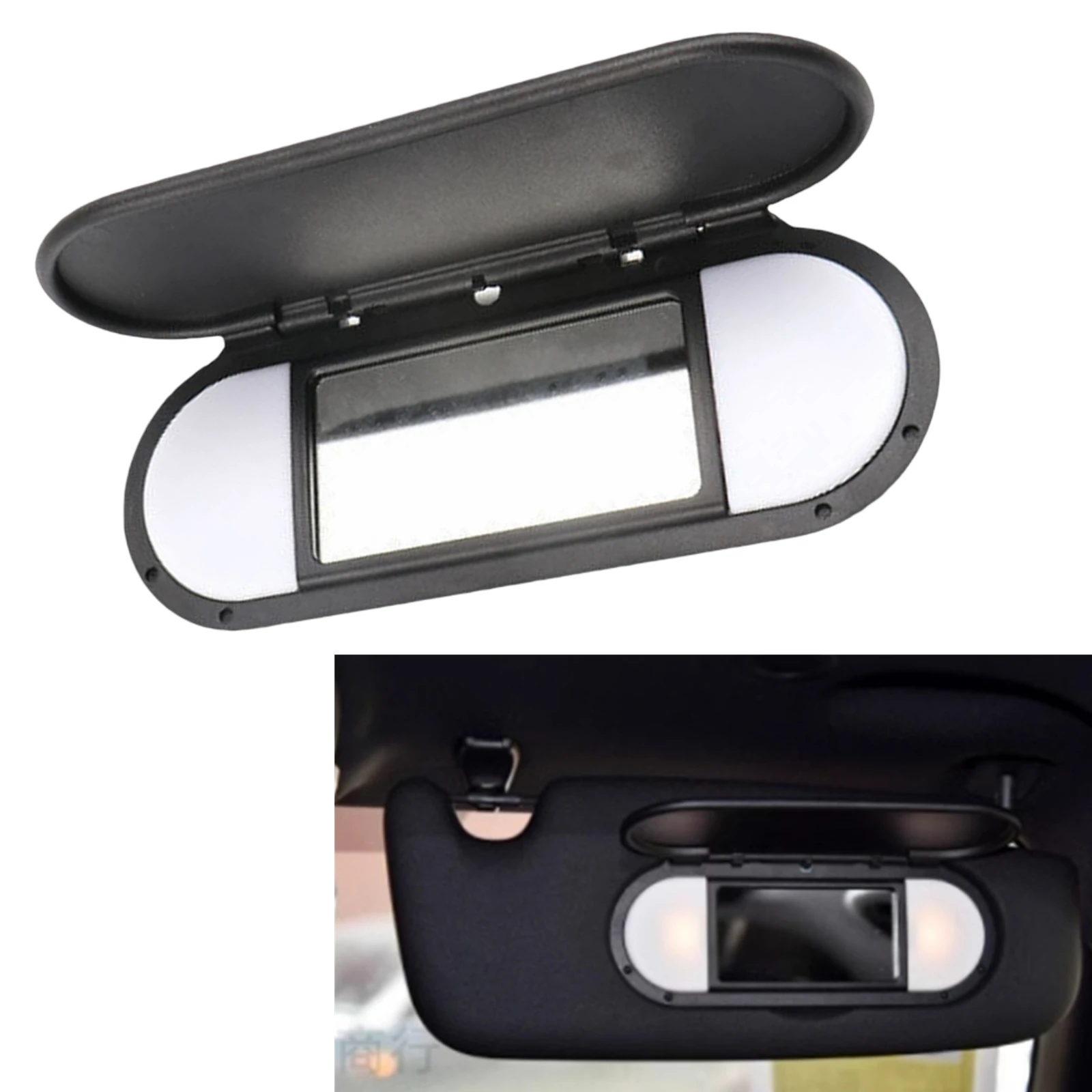 Inner Sun Visor Vanity Mirror Cover For MINI Cooper F55 F56 F60 2015-2022