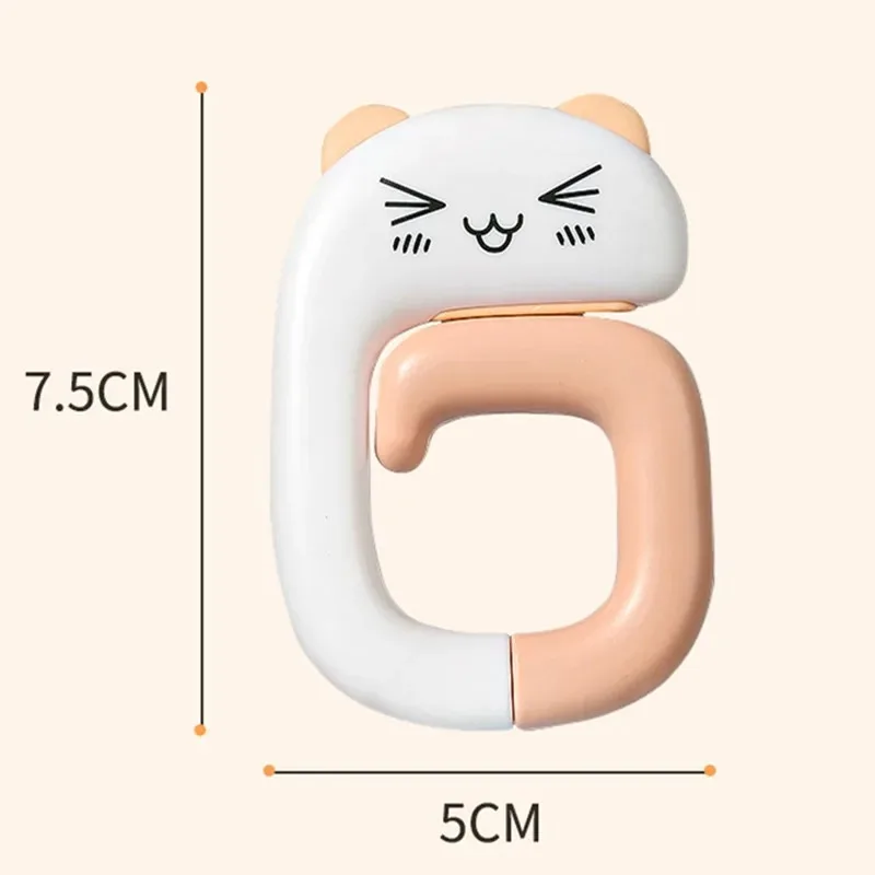 3Pcs Cute Animal Hook Travel Hanging Decorative Table Purse Bag Hooks Wall Hanger Holder Portable Handbag Hanger Plastic Bag