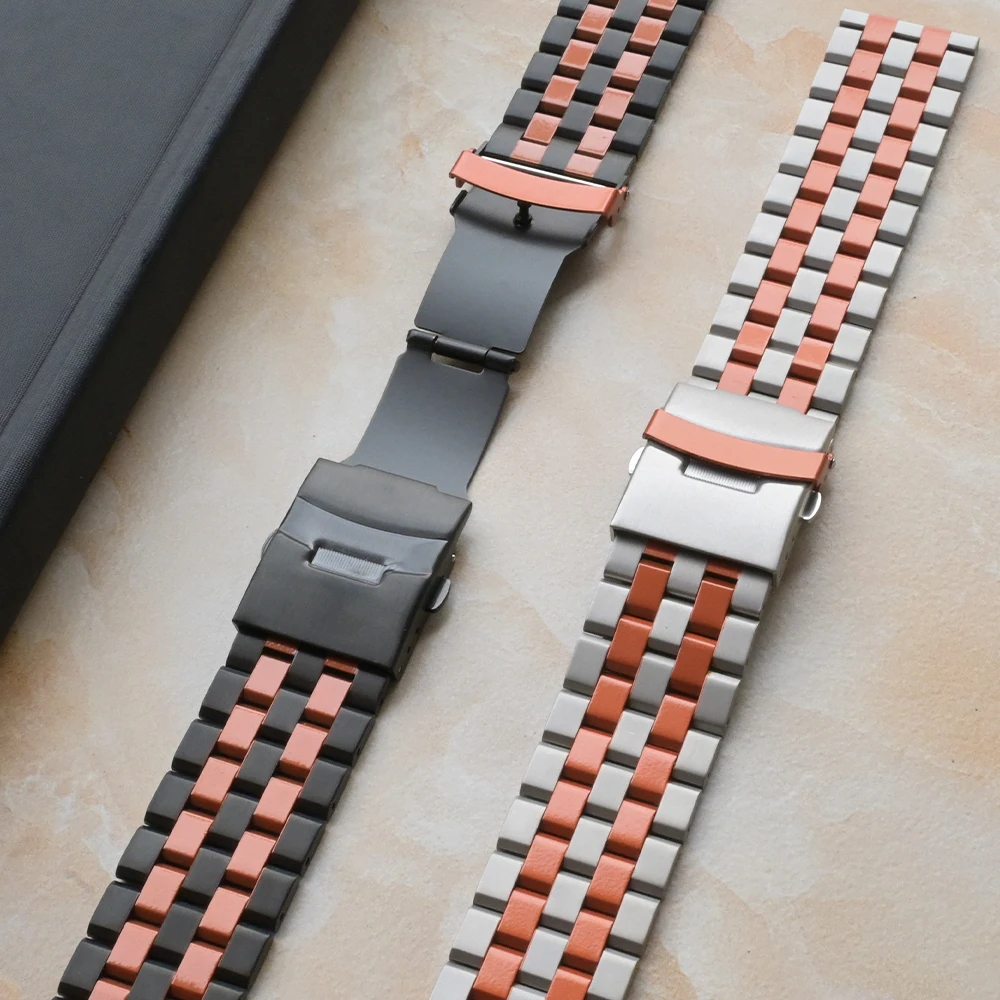 الفولاذ المقاوم للصدأ 26 مللي متر الفرقة لساعة Garmin Fenix 8 51 مللي متر حزام Fenix 7X Pro 51 مللي متر Correa حزام معدني ل Garmin Tactix 7 Pro Delta