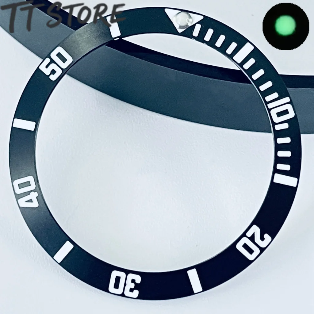 Slope 38mm X 30.6mm High-Quality Diving Bezel Insert for NH35 NH34 NH36 GMT Automatic Movement Watch - Ceramic/Aluminum