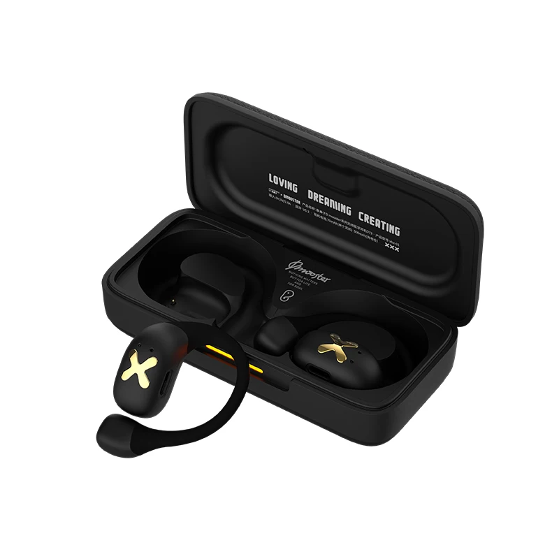 DMOOSTER D73 OWS ENC+DSP Earless Wireless Bluetooth APP Intelligent Connection Waterproof Earphones Dual Mic Noise Reduction