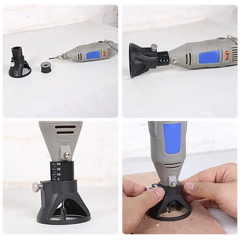 

Y17A Electric Hand Drill Power Tools Wood Milling Burrs Cutter Set 6Pcs With Drill Dedicated Locator For Dremel Accessories