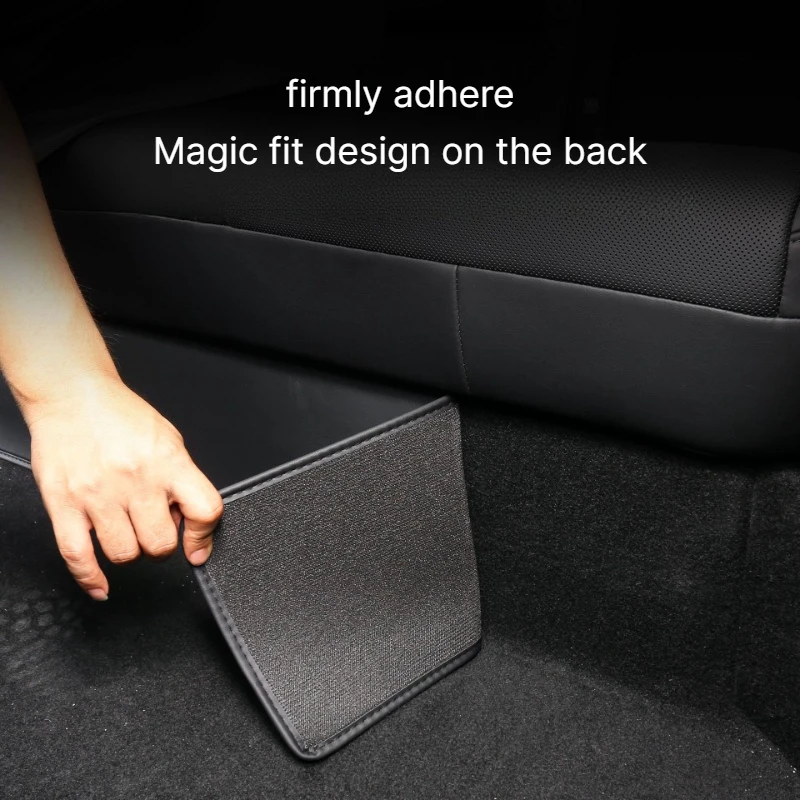 For Tesla Model Y Juniper Model 3 Highland Rear Seat Kick Pad Cover Interior Strip Corner Guard Anti-Kick Protector Accessories