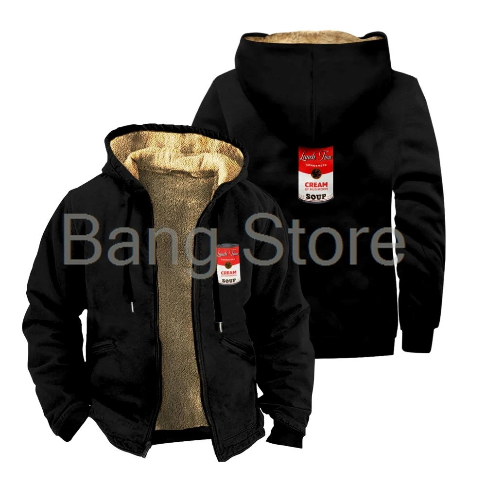 

Cody Ko Soup Du Jour Zipper Jacket Women Men Long Sleeve Thickened Winter Parka Streetwear Coat