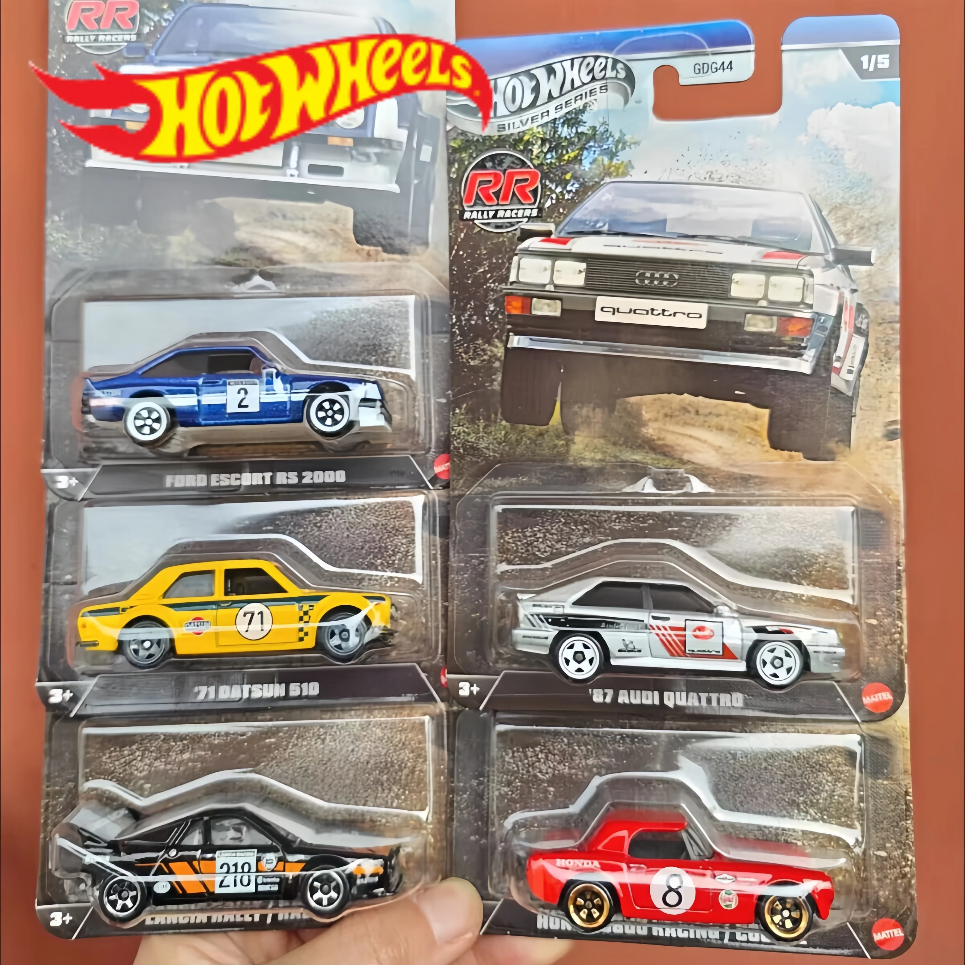 

Hot Wheels RR RALLY RACERS GDG44 Rrsilver Tensile Series 71 Datsun 510 S800 Metal Collectible Diecast Model Vehicle Toy Gifts