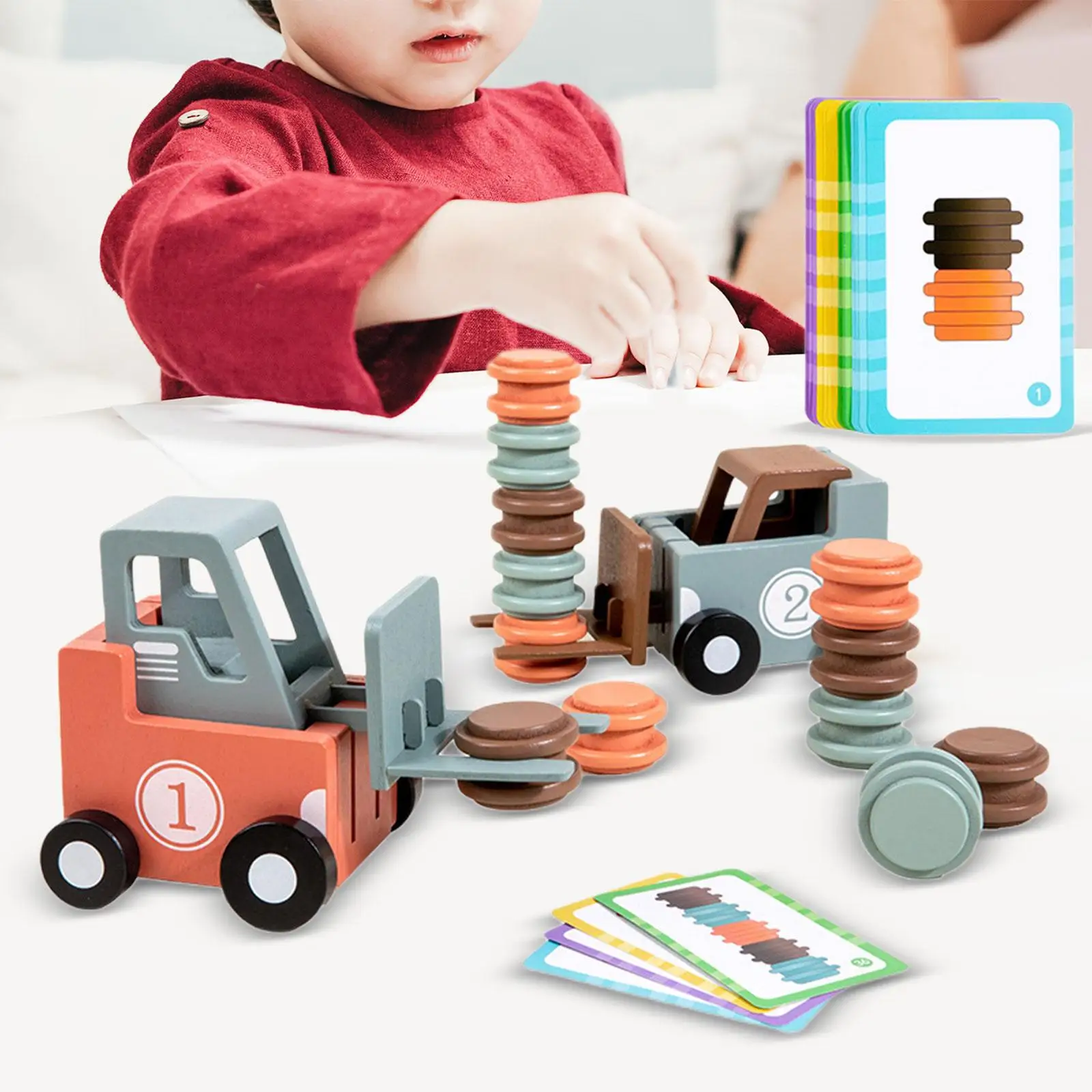 Kids Forklift Toy Training Construction Truck Toy Parent Child