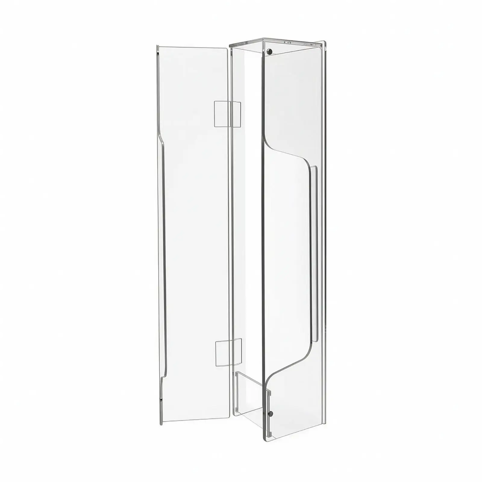 Acrylic Electronic Lock Cover Flip Open Waterproof Outdoor Door Lock Protector for Smart Door Lock Rain Shield Guard