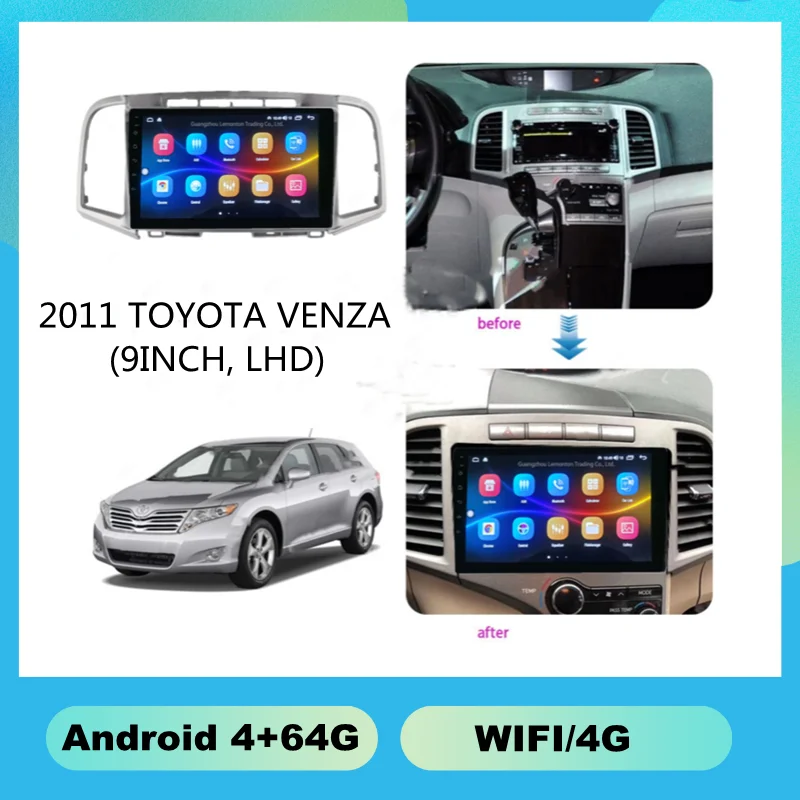 

2011 TOYOTA VENZA 9INCH Capacitive 1+16G Car Dvd Player Other Auto Electronics Lcd Lvds Capacitive Touchscreen