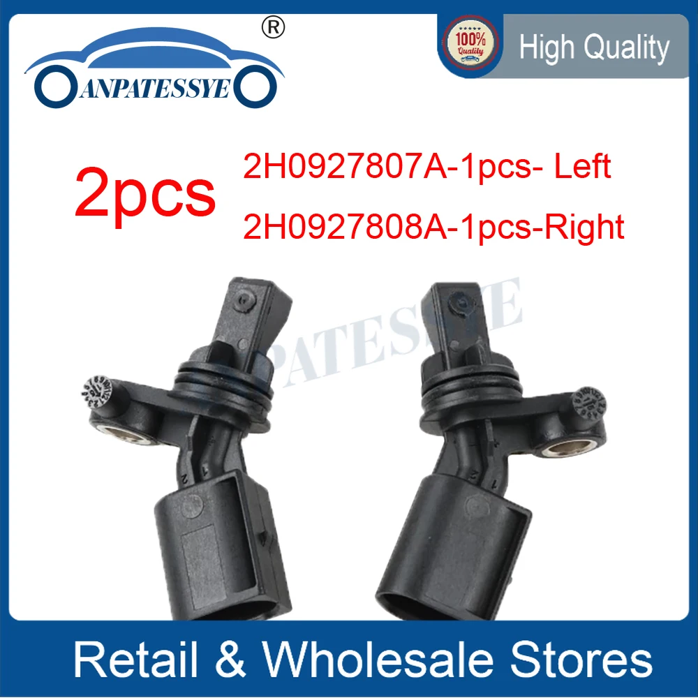 

ABS Sensor ABS Wheel Speed Sensor Rear Right Left 2H0927807A 2H0 927 807 A 2H0 927 808 A 2H0927808A For VW A3 TT Passat Amarok