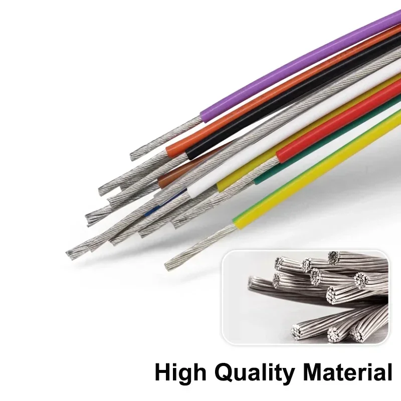 Heavy-Duty UL1332 PTFE/FEP Cable 30-26AWG Tinned Copper Acid & Oil Resistant for 3D Printers & Industrial Control Systems