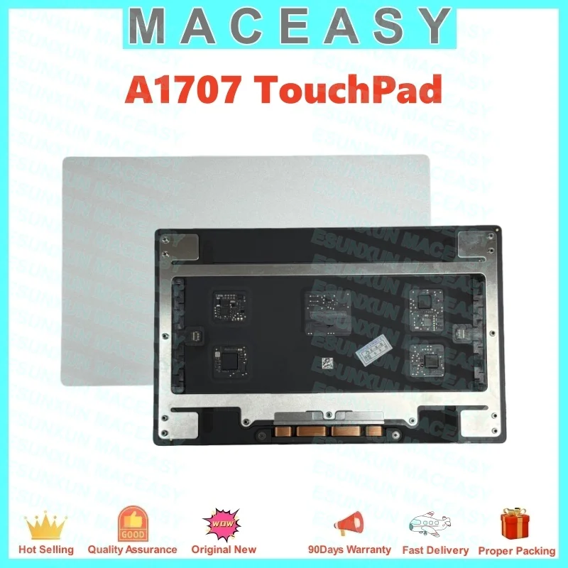 Original MacbookPro 15inch Trackpad Silver Gray Use for Replacement A1707 Touchpad Full Tested 2016-2017Year