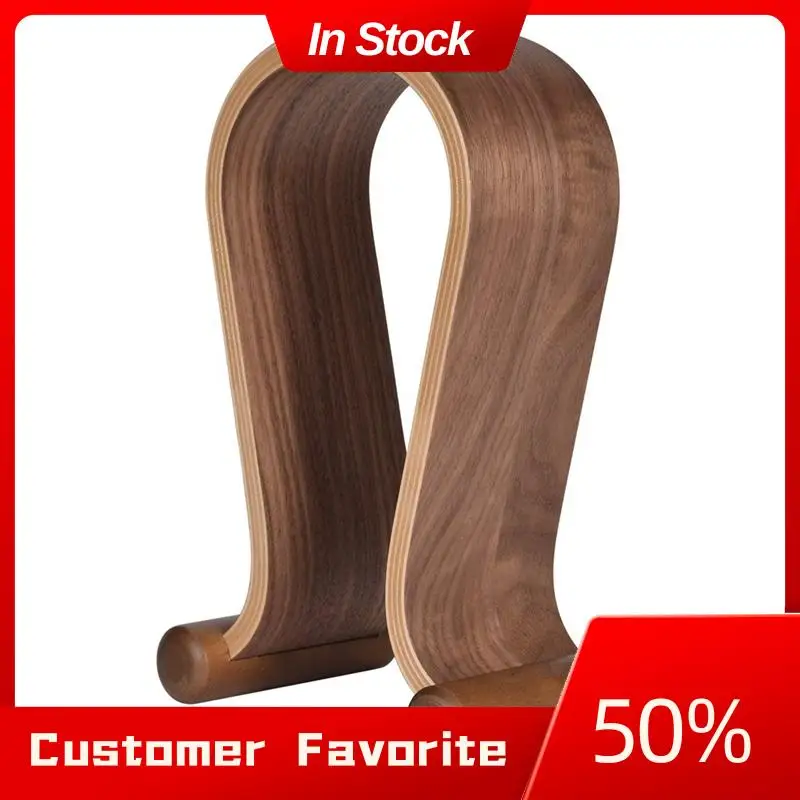 

Деревянная подставка для наушников, крепление-вешалка для наушников, дисплей для игровых наушников, стильный настольный держатель для гарнитуры, простой в использовании