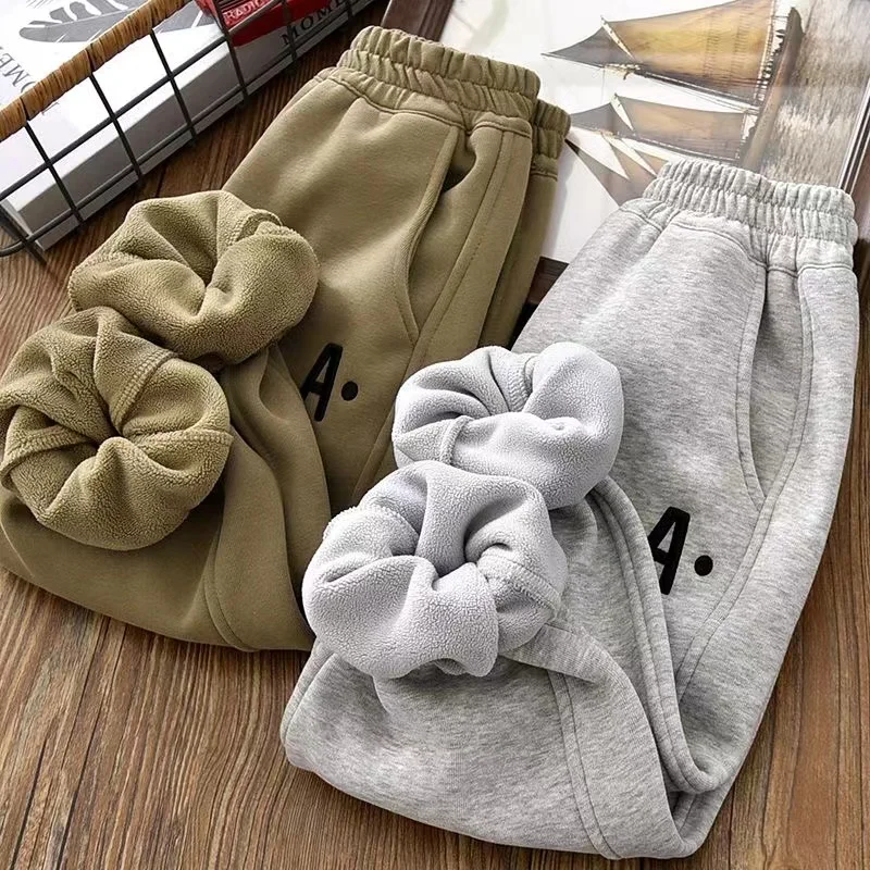 

Kids Cashmere Warm Pants For Boys Girls Winter Thick Lambswool Casual Sweatpants For Children Sports Trousers 2024 New