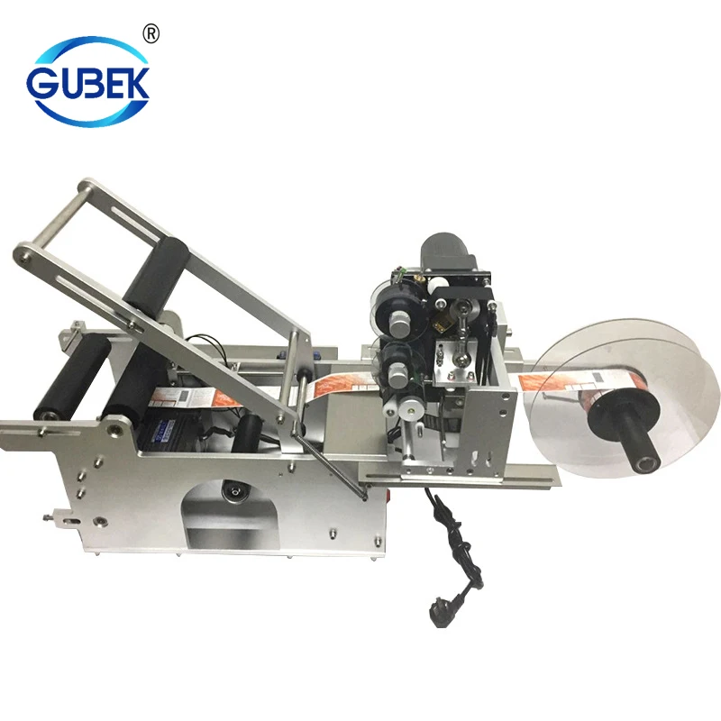 Low Price Semi-Automatic Round Bottle Labeling Sticker Printer Machine