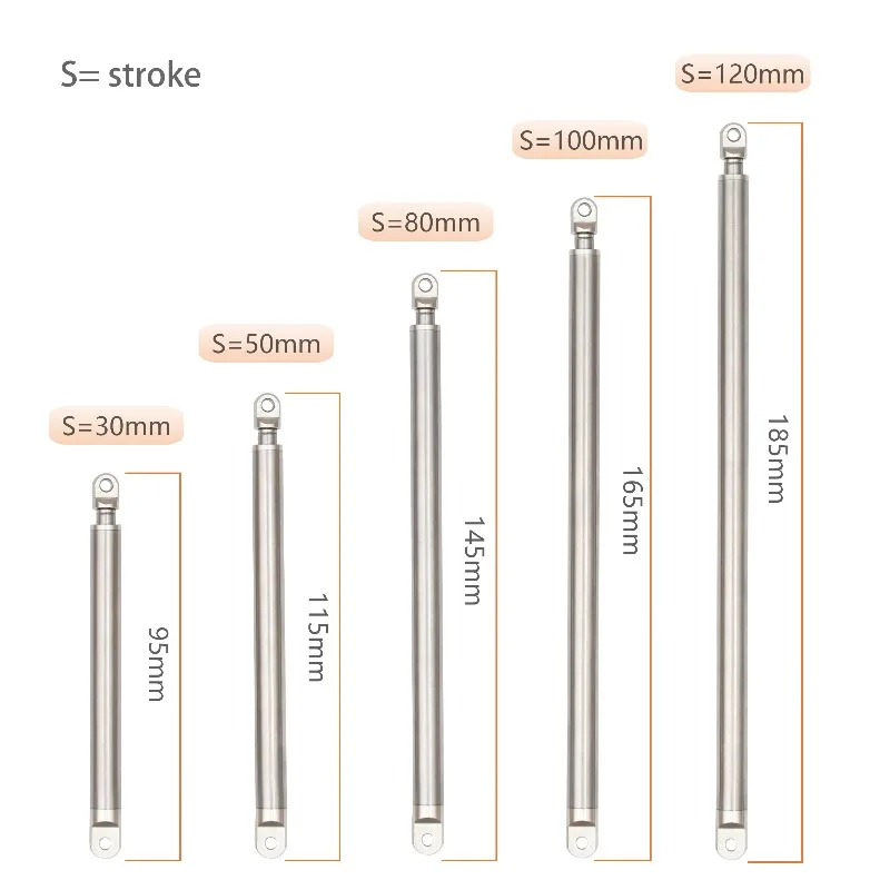 

Mini Telescopic Actuator with Large Thrust | 6V 80mm Stroke 25N Force 3mm/s Speed for DIY