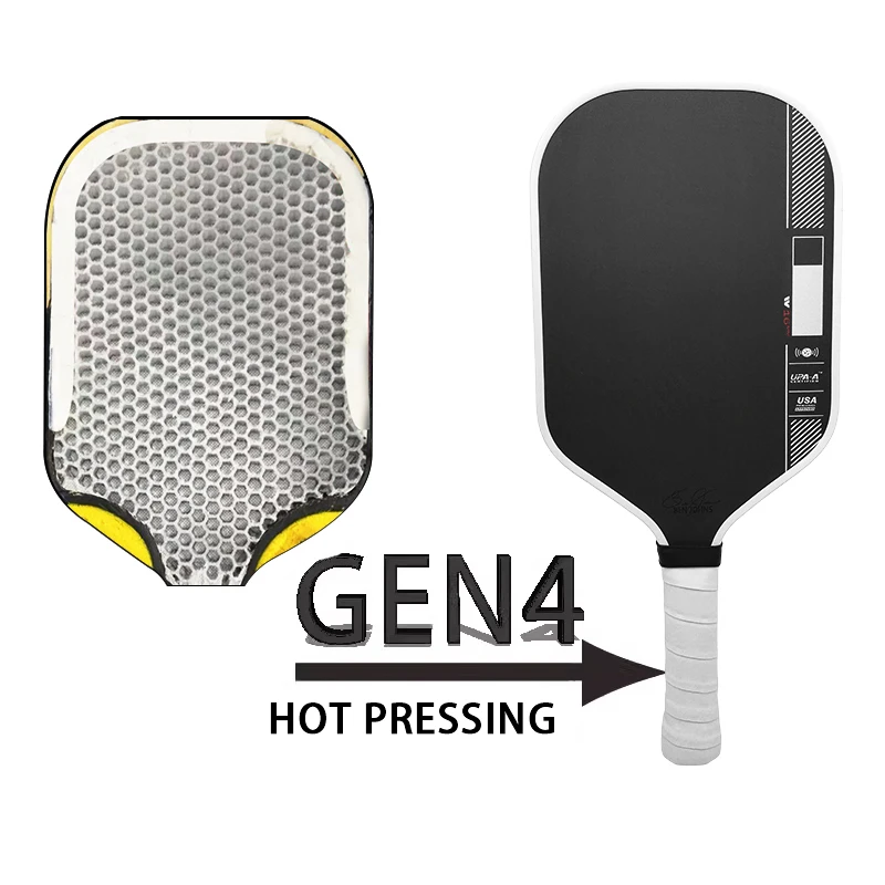 

Ракетка для пиклбола JOOLA GEN4, модель T700, с горячей прессовкой, высокой эластичностью и высокой сцепляемостью.