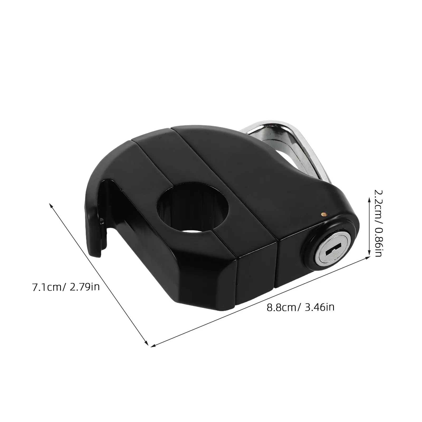 1Set Lock Universal Anti-Theft Aluminum Alloy Handlebar Hook Storage Lock for Electric Scooter Bike Motorbike Security
