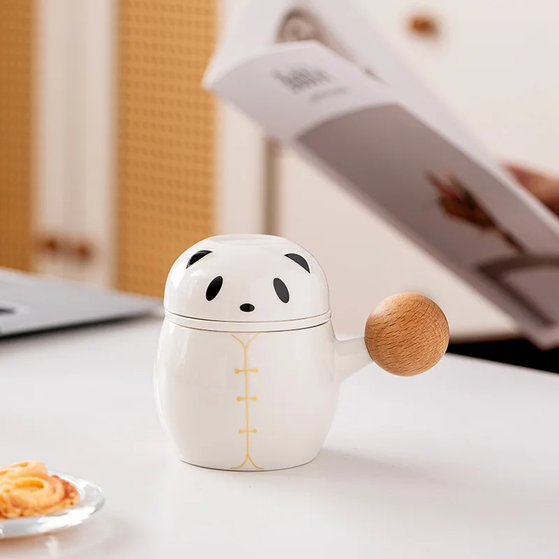Panda tea separation, tea cup, drinking water for men and women, filter with lid