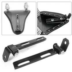 Motorcycle Solo Seat Mount Bracket Kit Driver Seat Springs Black For Harley Bobber Chopper Custom Sportster XL For Honda