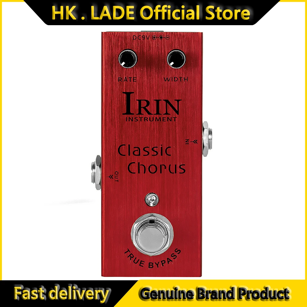 Irin an-09クラシックエレキギター効果ペダル,韓国および透明,完全なボディ,trueバイパス,ギターパーツとアクセサリー