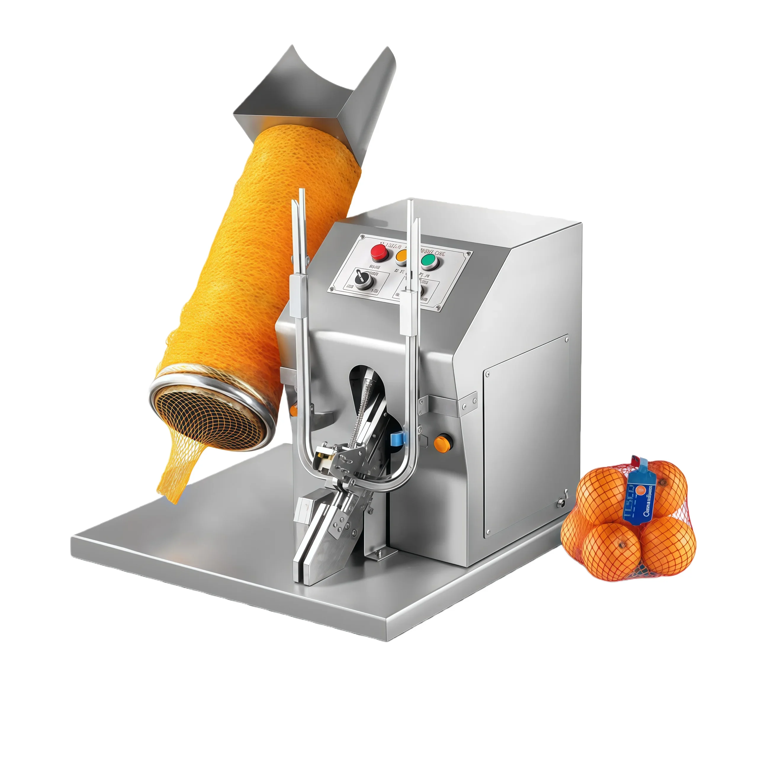 Automatic Net Bag Binding Machine Fruit Net Bag Clipping Packing Machine Mesh Net Packaging Machine